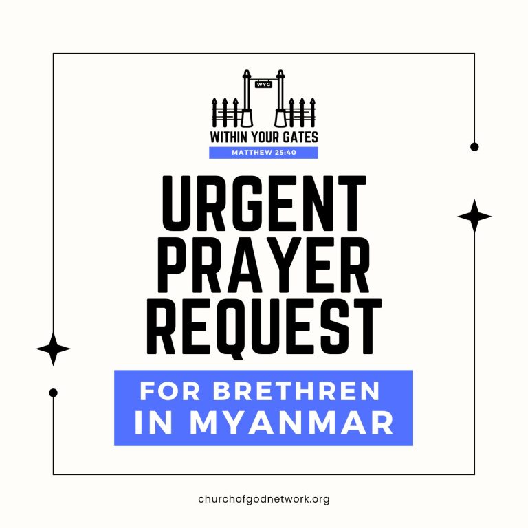 Within Your Gates Update: Myanmar Persecution