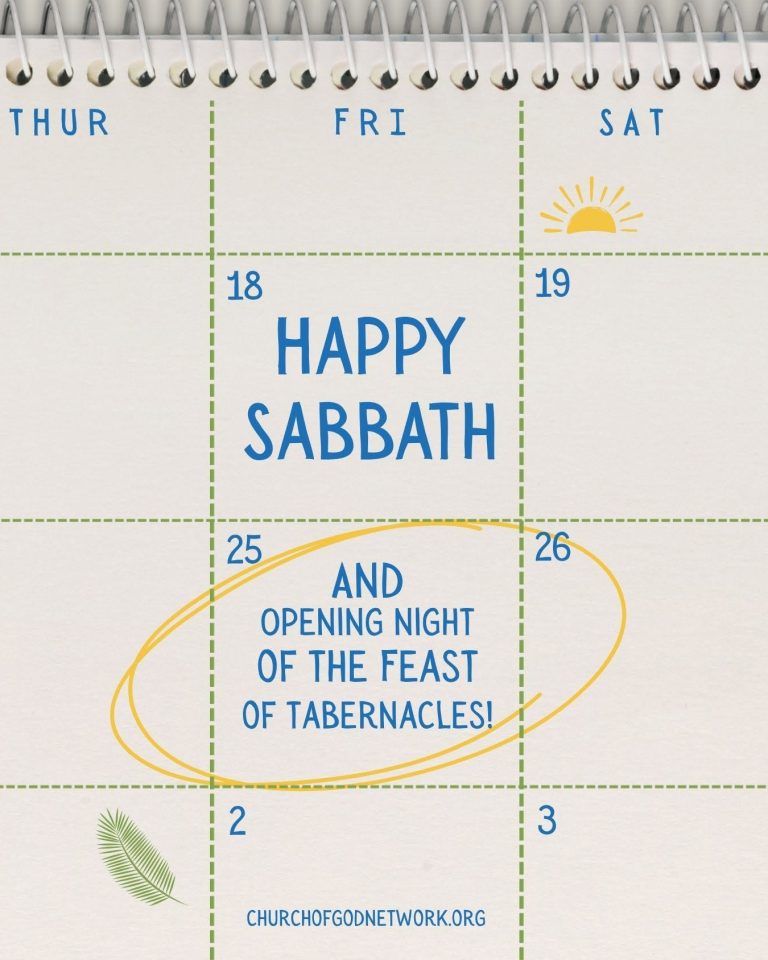 Have a wonderful Feast of Tabernacles!